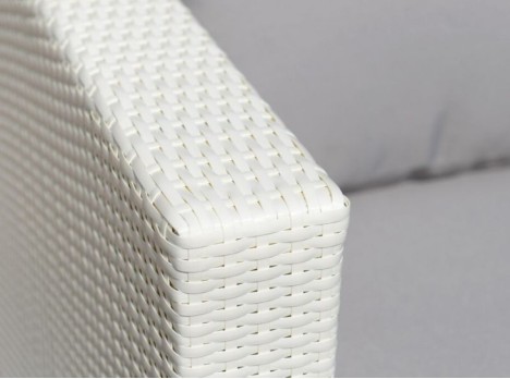 Fibra sintetica piatta intrecciata a mano