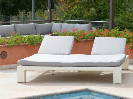 Lettino da esterno matrimoniale