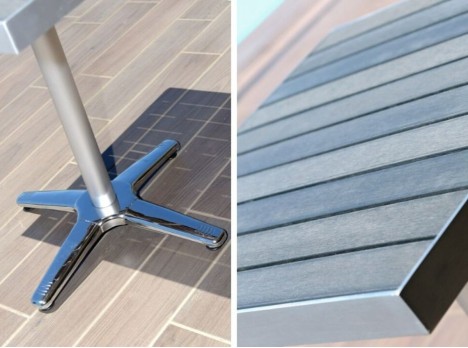 Tavolo in alluminio e polywood