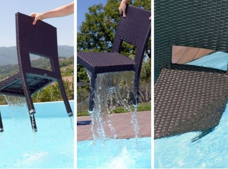 Sedia per esterno impilabile