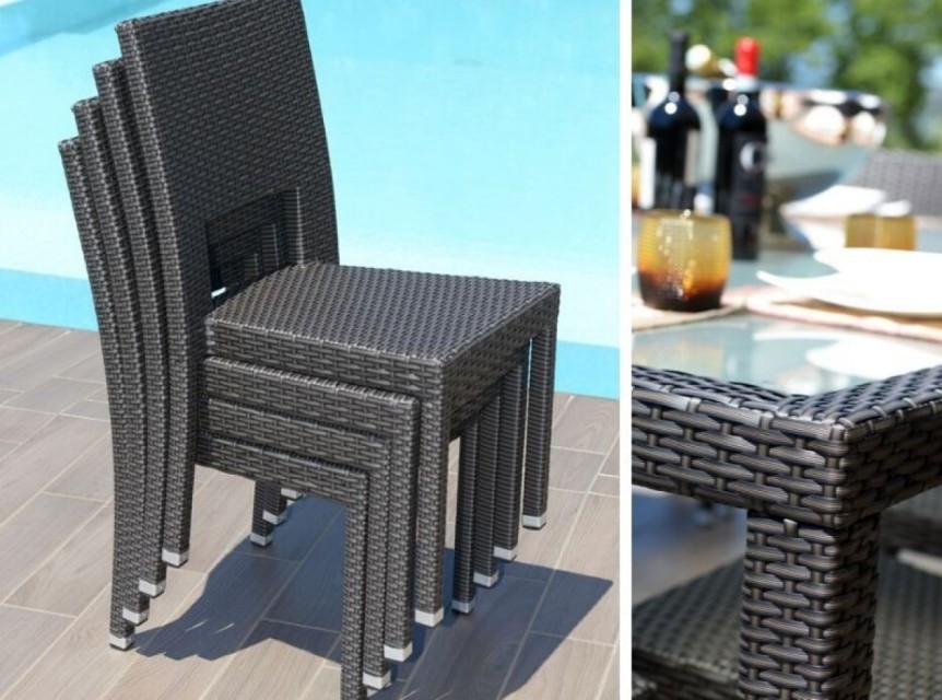 Set da pranzo per esterno dieci posti