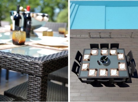 Tavolo da giardino dieci posti