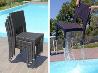 Sedie per esterno impilabili