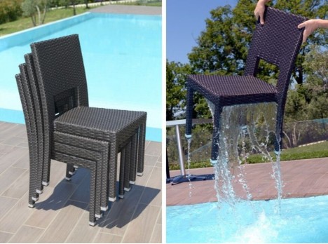 Sedie per esterno impilabili