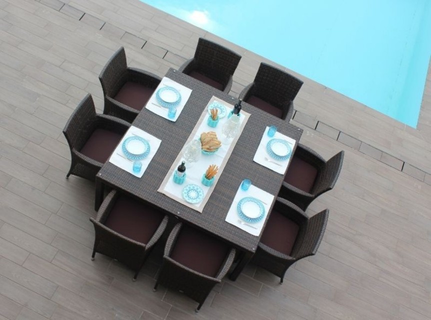 Tavolo quadrato per esterno Agalega