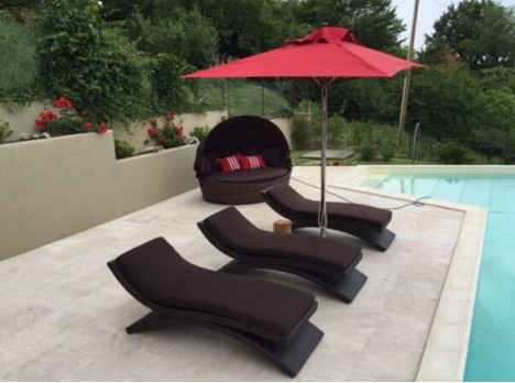 Lettino piscina di design