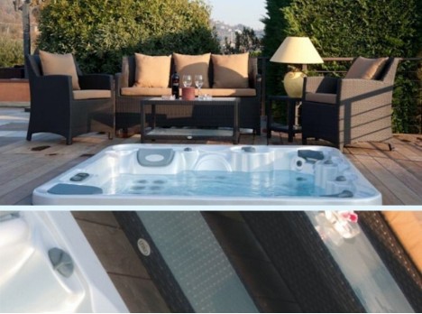 Divano da esterno in rattan sintetico