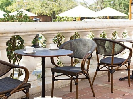 Sedia parigina per esterno per arredo contract