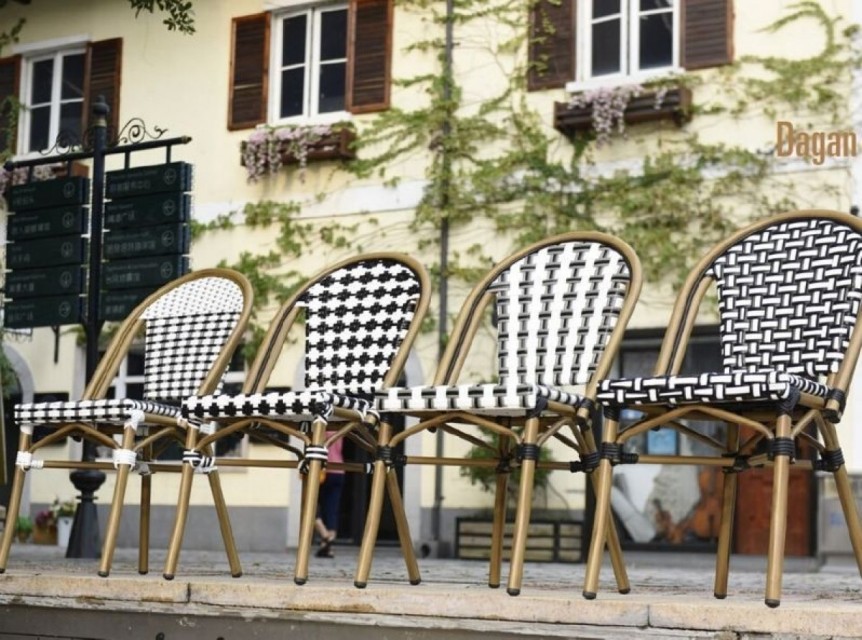 Sedie bistrò per arredo esterno contract