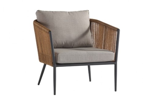 Poltrona da esterno in corda