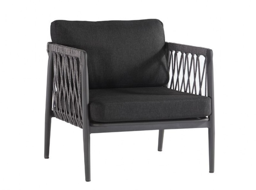 Poltrona per esterno in corda