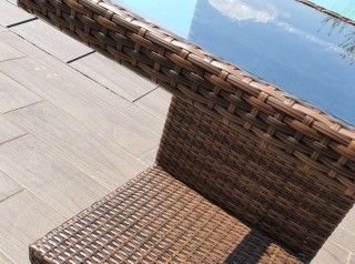 Tavolinetto in rattan sintetico