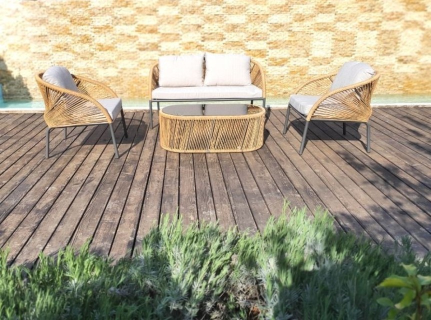 Salottino da esterno in corda