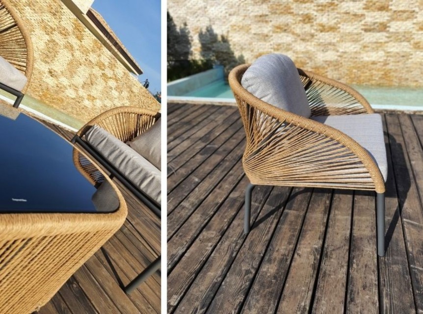 Poltrona da giardino Tisbe