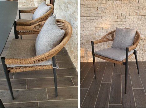 Sedia impilabile da esterno