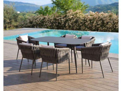 Poltrone da esterno in corda