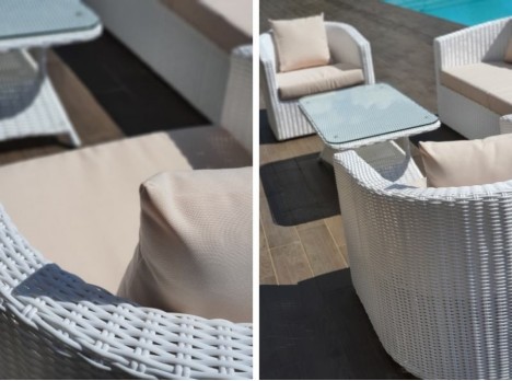 Intreccio artigianale in polyrattan