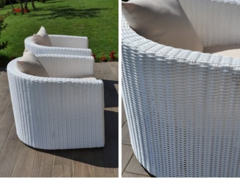 Deva White outdoor sofa