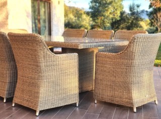 Set da pranzo per esterno otto posti