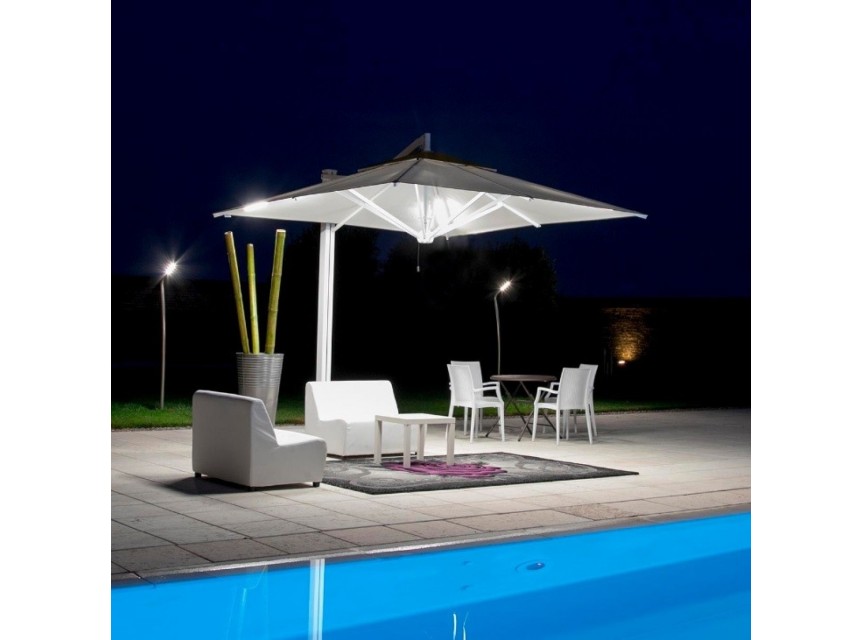 Ombrellone decentrato