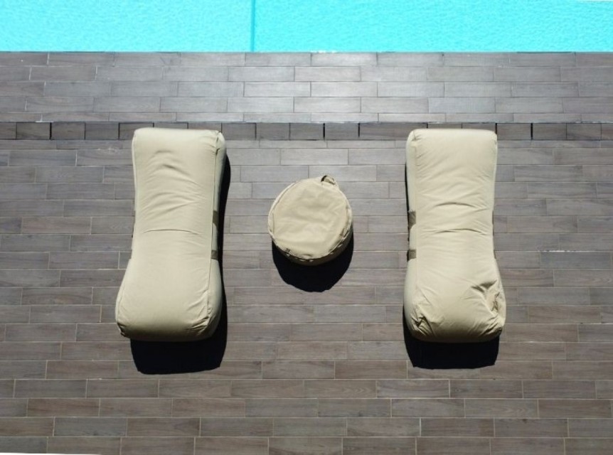 Lettini da esterno in tessuto tecnico