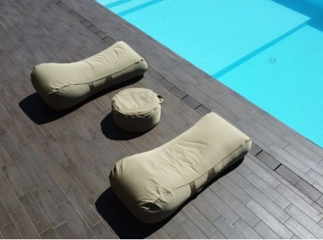 Lettino in tessuto outdoor