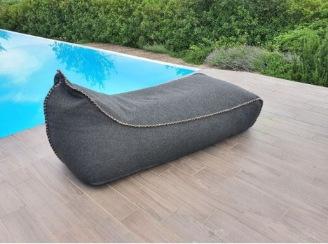 Lettino in tessuto da esterno Dandy