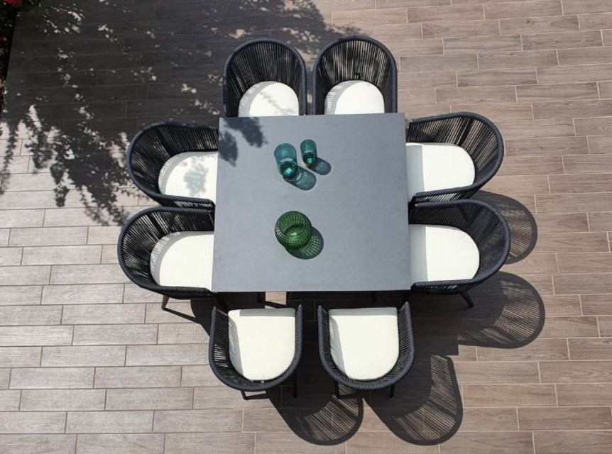 Poltrone da esterno in corda