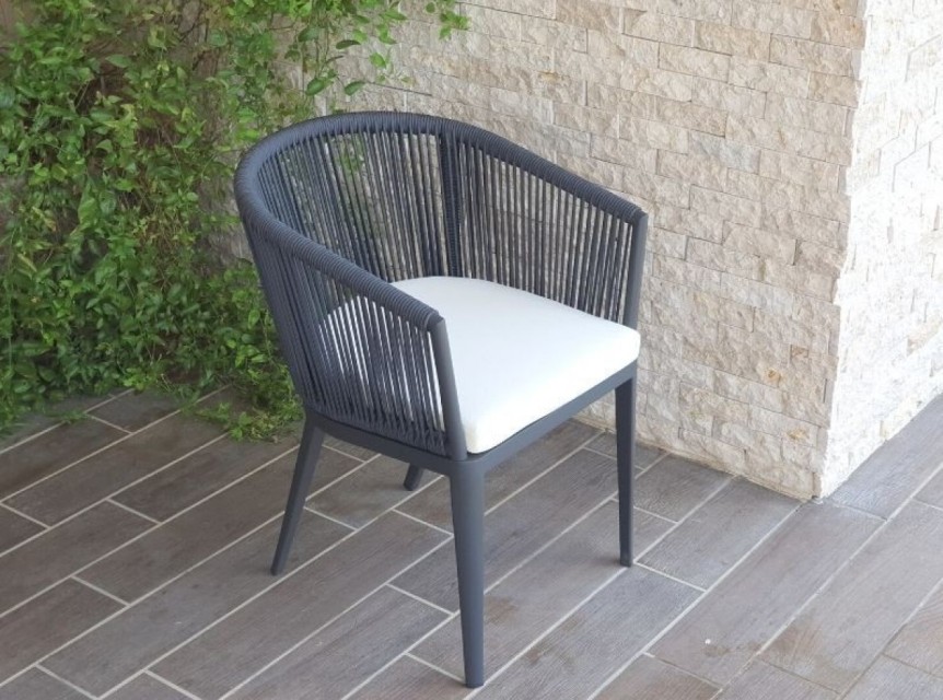 Poltroncina da giardino in corda