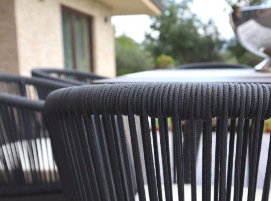 Rope design armchair ginevra