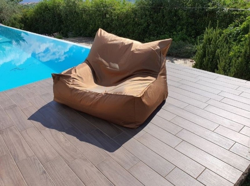 Poltrona da esterno imbottita