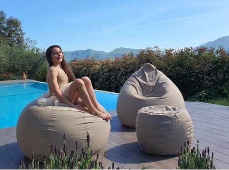 Poltrona imbottita da esterno