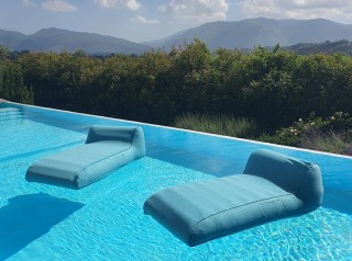 Lettino matrimoniale sdoppiabile per piscina