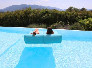 Lettino da piscina sdoppiabile