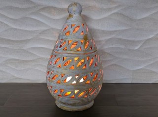 Lanterna in terracotta artigianale
