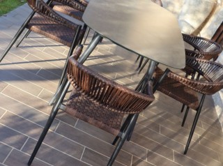 Tavolo da giardino da sei posti