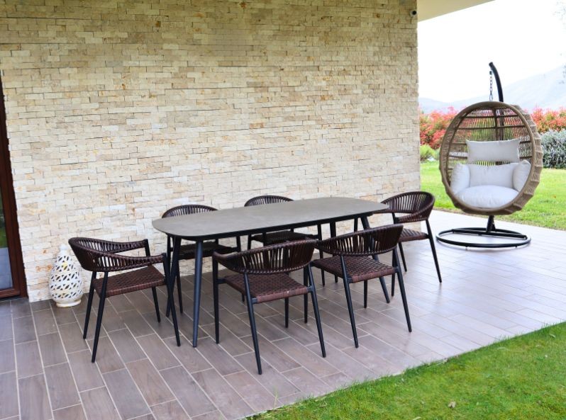 Tavolo sei posti per esterno