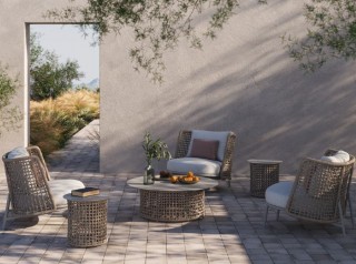 Divano da esterno in corda