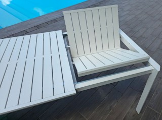 Tavolo allungabile in alluminio