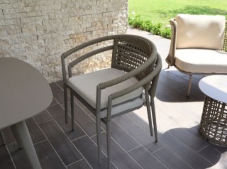 Poltrona da esterno in corda