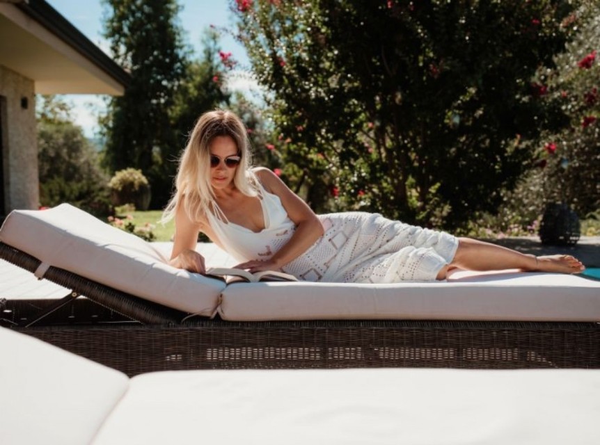 Lettino di design per esterno