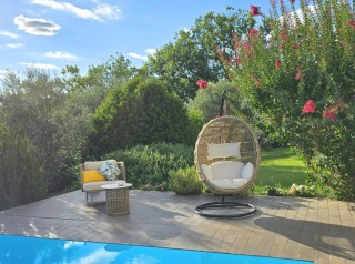 Poltrona sospesa da giardino di design