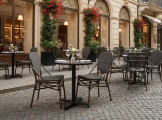 Sedia da esterno bistrò parigina