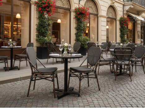 Sedia da esterno bistrò parigina