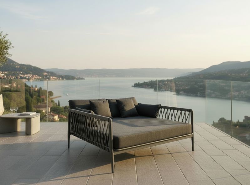 Divano matrimoniale per esterno