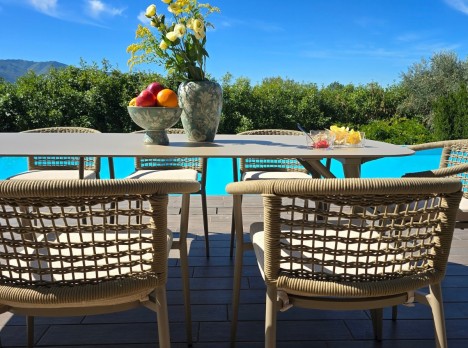 Poltroncine in corda di tessuto outdoor