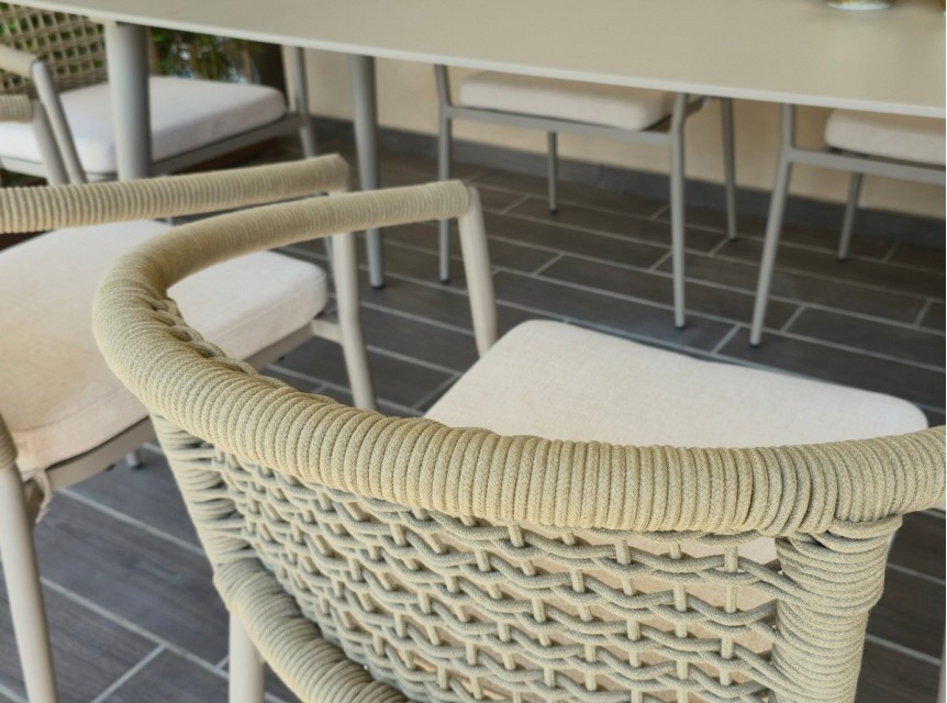 Intreccio in corda di tessuto outdoor