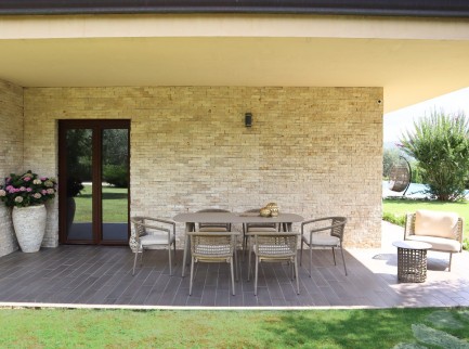 Tavolo da giardino di design Nakupenda 6 posti 2