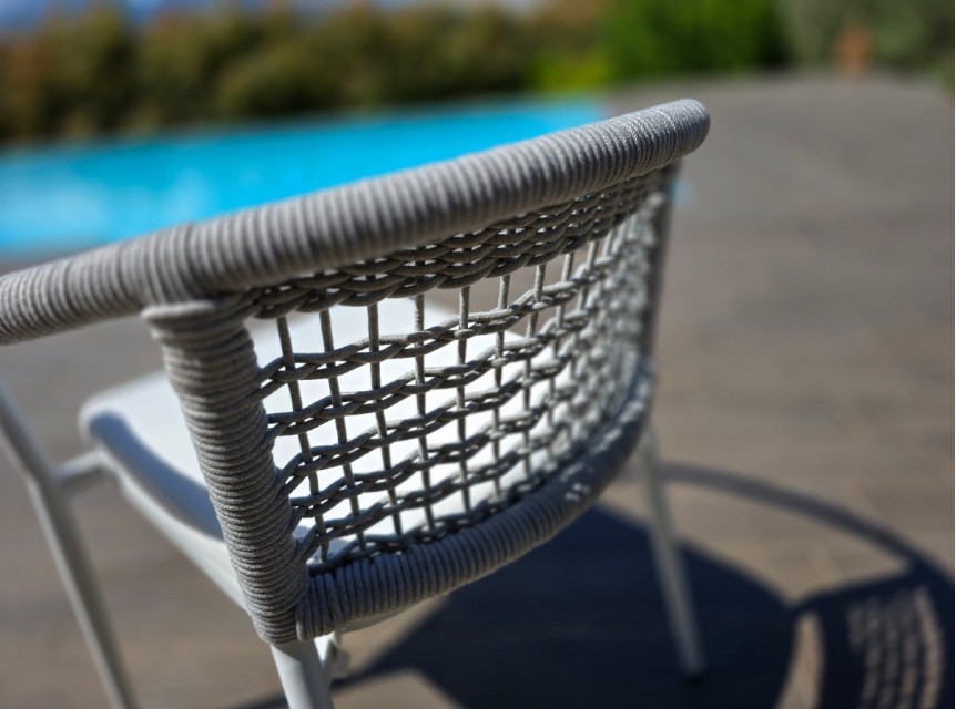 Poltroncina da esterno, giardino o terrazzo in corda