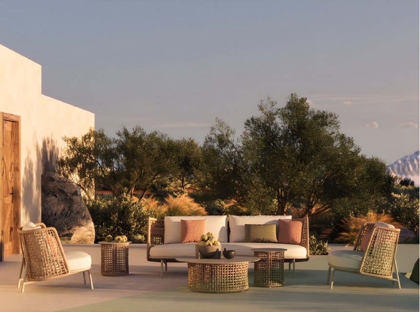 Salotto di design per esterno Nakupenda